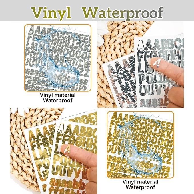 3040Pcs 20 Sheets Small Letter Number Stickers, 0.5inch Self-Adhesive Vinyl - Image 6