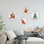 Caydo 6 Pieces Aida Cloth 14 Count White Cross Stitch Fabric - Image 2