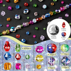 636pcs Glass Beads for Jewelry Making Assorted - Image 2