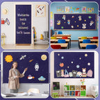 2 Rolls Outer Space Bulletin Board Paper Non-Woven Galaxy Fabric Bulletin Board - Image 6