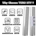 TORC Silver Glitter HTV Heat Transfer Vinyl Roll 12 inch x 20 ft Iron on Vinyl - Image 3