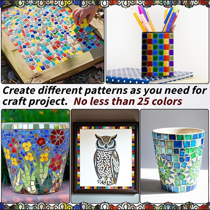 3200 Pcs Mosaic Tiles, Glass Mosaic Tiles - Image 6