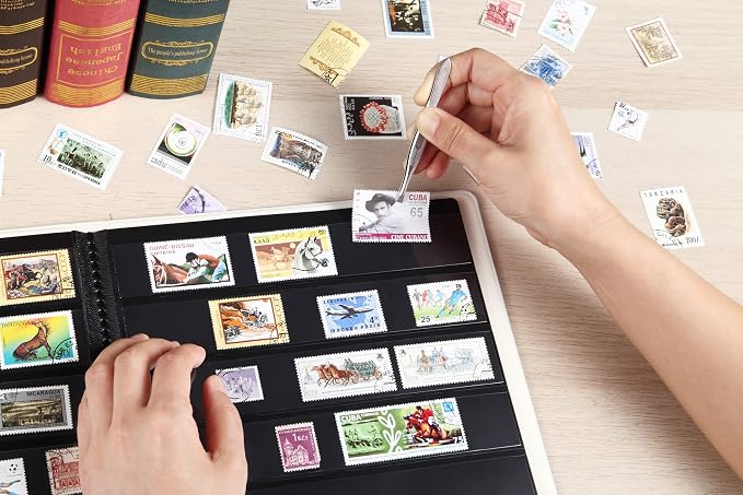 MUDOR 5 Row Stamp Collection Book, Stamp Albums - Image 5