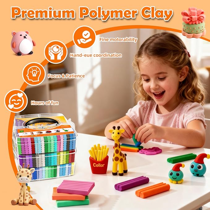 Artpar 92 Colors Polymer Clay Kits, Modeling Clay - Image 4