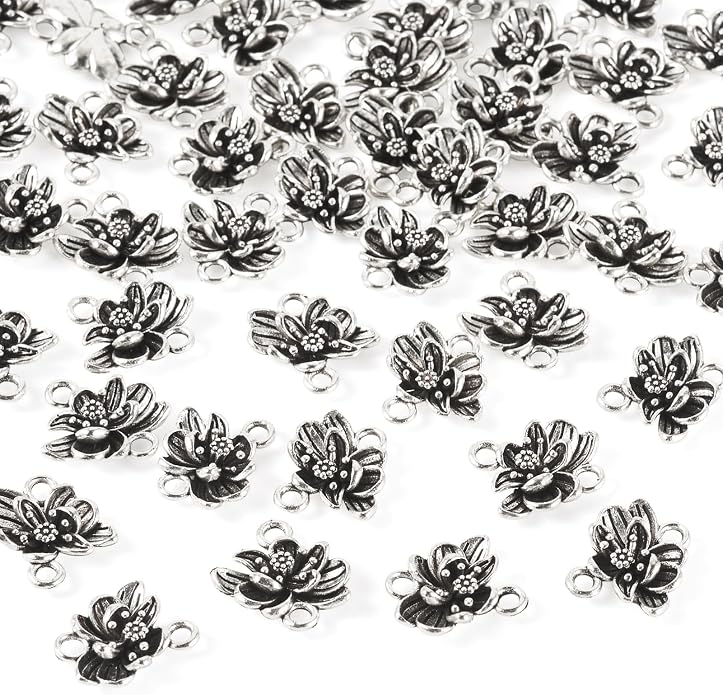 Craftdady Tibetan Style Antique Silver Alloy Pendants Cute Metal Dangle Charms by Craftdady