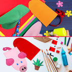 Soulchen 24 Pcs DIY Hand Puppets, Canvas Hand Puppet Making Kit DIY Arts and - Image 4