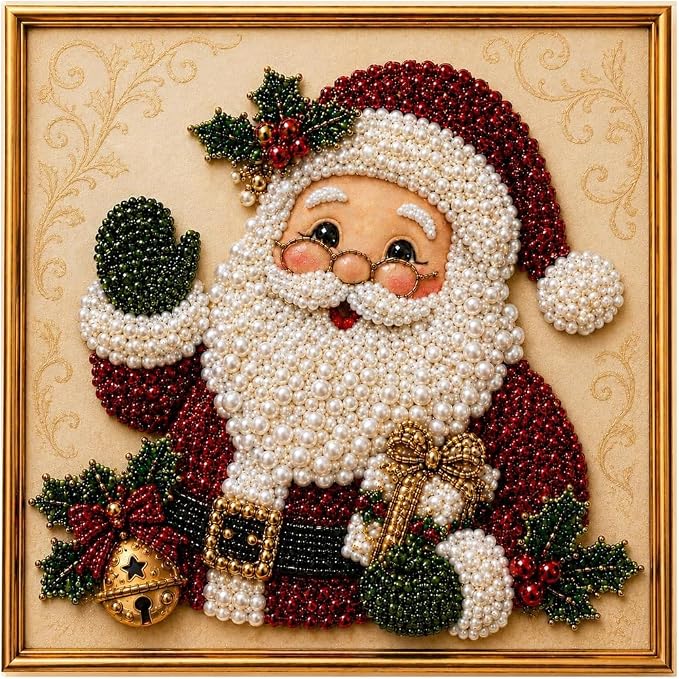 DIY Christmas Pearl Diamond Painting Art Kit by Unknown