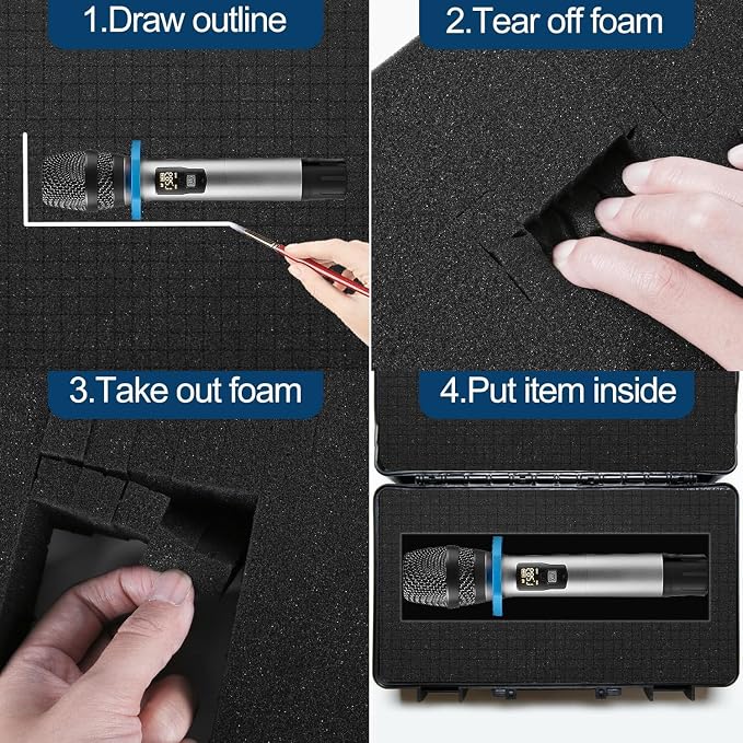 6 Pcs Pick and Pluck Foam Sheets 2 Size Polyurethane Pick Apart Foam Inserts - Image 6