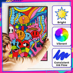 Chalkola 20 Dual Tip Acrylic Paint Markers - Image 6