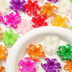 40pcs Flower Shape Beads Color Pearl Electroplate Flower Beads Pearl Lily Beads - Image 6