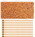 300Pcs Stainless Steel Ball Chain Set, 2.4mm Bead Chains 10 Colors 3.9 Inch by ELANE