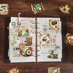 PRSTINCOL 100Pcs Vintage Sticker Pack, Cute Map Design Scrapbook Supplies - Image 2