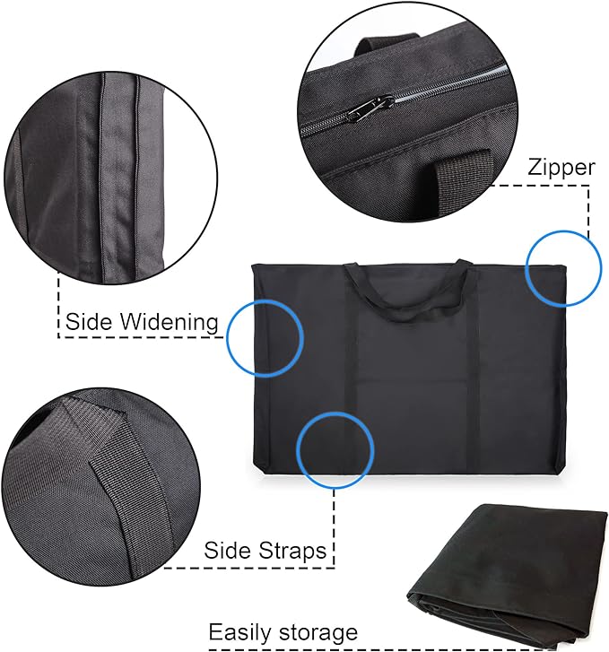 JJRING Dacron Light Weight Art Portfolio Tote Bag, and Drawing - Image 3