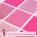 Tintnut Pink Ribbon Heat Transfer Vinyl, 10 Sheets 12×10in Iron on Vinyl | - Image 5