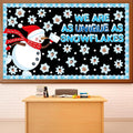 Winter Bulletin Board Decorations Snowflake Snowman Cutouts DIY Photo Craft We by Justforjoyful