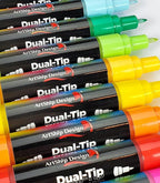 16 Dual-Tip Acrylic Paint Pens, Both Extra Fine and Medium Tip Paint Markers - Image 6