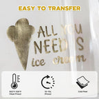RENLITONG Soft Metal Heat Transfer Vinyl, Premium PU Material HTV Roll - Image 5