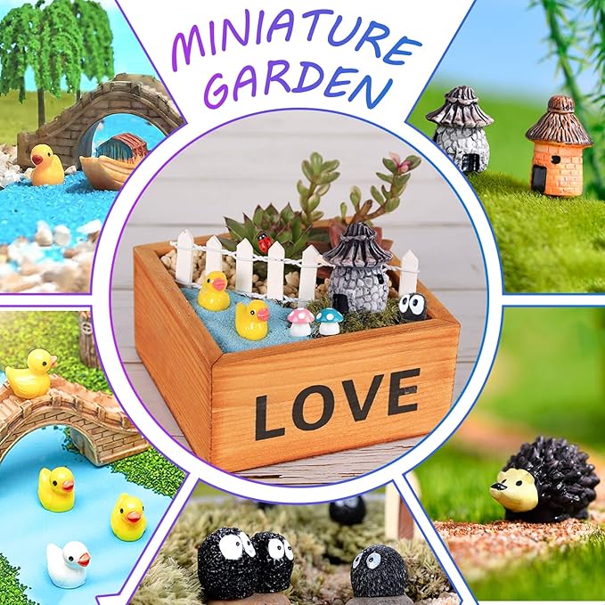 105 Miniature Fairy Garden Accessories, Fairy Garden Kit, Fairy Garden Animals - Image 4