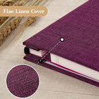 potricher Large Photo Album Self Adhesive 3x5 4x6 5x7 8x10 Pictures Linen Cover - Image 5