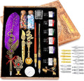 Aifeiter Feather Pen Ink Set, Wax Seal Stamp, Feather Calligraphy Pen, Birthday by Aifeiter