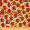 Erosebridal Pizza Flannel Fabric by The Yard Pepperoni Sausage Soft Not by Erosebridal