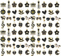 WOCRAFT 40pcs 20 pairs Assorted Enamel Bracelet Charms by WOCRAFT