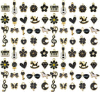 WOCRAFT 40pcs 20 pairs Assorted Enamel Bracelet Charms by WOCRAFT