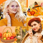 SANNIX 90 Pcs Pumpkin Charms for Jewelry Making, Thanksgiving Fall Pumpkin - Image 6