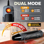 Heat Gun for Crafting, Mini Dual Temp Hot Air Gun Tool for Epoxy Resin - Image 5