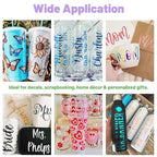TECKWRAP Clear Transfer Tape for Vinyl -12INCH x 10 FT, Printable HTV, DIY - Image 7
