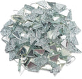 Silver Mixed Irregular Mosaic Glass Mosaic Tiles Pieces, 300g Mosaic DIY Set by ZWCTmosaicdiy