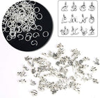 SANNIX 156Pcs/6 Sets ABC Letter Charms Mini A-Z Alphabet Bracelet Necklace - Image 3