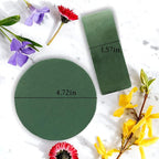 Max Shape Round Floral Foam Blocks, 4.72'' Dry Floral Foam - Image 5