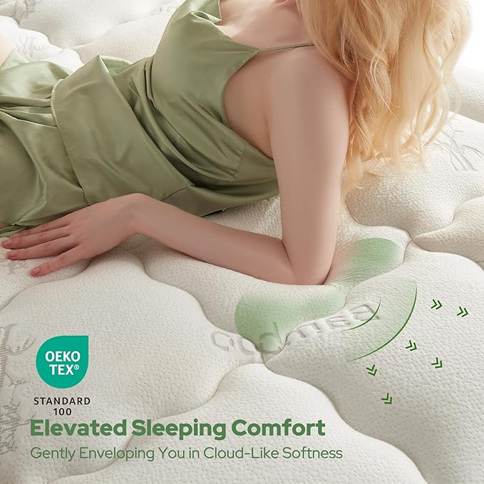 BEDLORE King Mattress Topper Viscose Derived from Bamboo, Thick Pillow Top - Image 2
