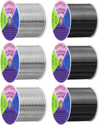 Mandala Crafts 13 Gauge Silver Tone Black Anodized Aluminum Craft Wire | 300 FT by MandalaCrafts