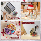 Absonic Pencil Holder for Kids, 360 Rotating Pen Holder for Desk Organizer and - Image 5