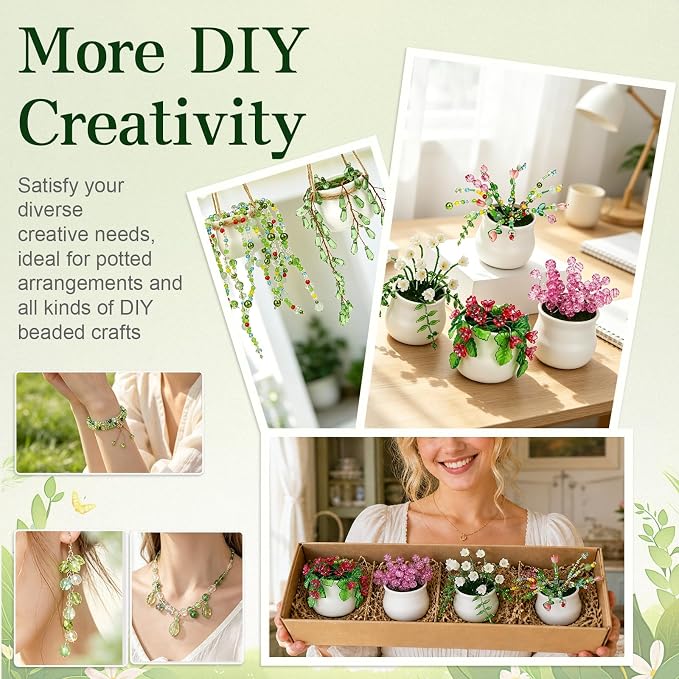 kdafio Beaded Plant Kit, Beaded Flower Kit - Image 7