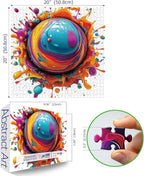 MINIWAN Abstract Art Paint Splash Puzzles - Image 2