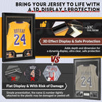 JupDec Jersey Frame Display Case 2 Pack, Large Clear Acrylic Shadow Box - Image 2