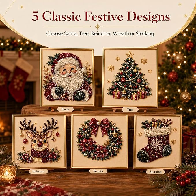 DIY Christmas Pearl Diamond Painting Art Kit - Image 3