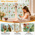 Countewol Privacy Window Films Stain Glass Cling No Glue Anti-UV Window Sticker - Image 3