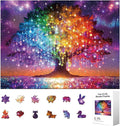 300pcs Wooden Puzzles for Adults Unique Animal Shaped Pieces | Colorful Funny by Unknown