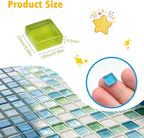 500Pcs Mixed Colors Glass Mosaic Tiles 10mm Transparent Crystal Glass Tiles - Image 2