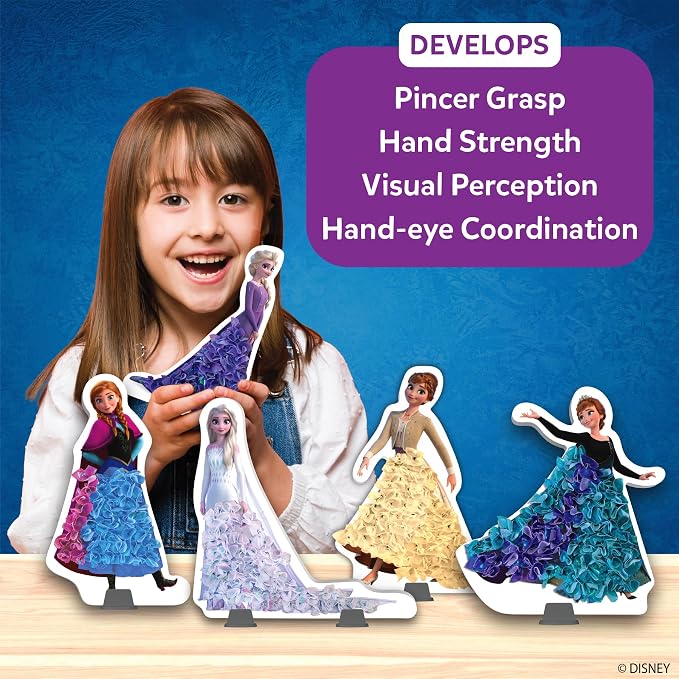 Skillmatics Poke-in Art – Disney Frozen, Mess-Free DIY Wood Craft Kit | - Image 7