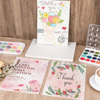 50 Sheets Watercolor Paper 7 x 10, 300 GSM Deckled Edge Paper Rough/Textured - Image 6