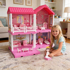 52 Pcs Dollhouse Furniture, Doll House Accessories and Furniture, Living Room - Image 3