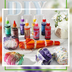 Silkfly 12 Pcs Cotton Bags Set for Tie Dye Kit 3 Style Cotton Tote Drawstring - Image 4