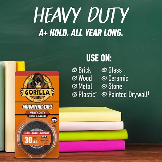 Gorilla Heavy Duty Double Sided Mounting Tape, Industrial Strength Adhesive - Image 3