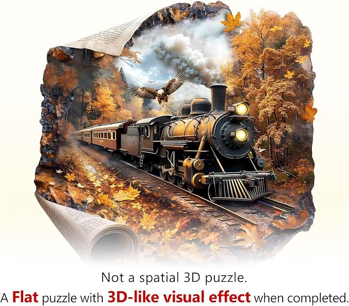 Autumn Train Puzzles Adults Gifts - Image 9