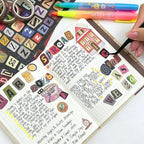 1600+ Pcs Letter Stickers for Scrapbooking, Alphabet Sticker Book for DIY | - Image 4